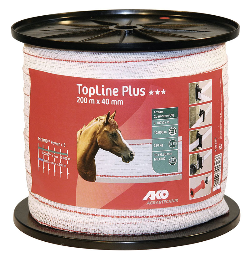 2x TopLine Plus Weidezaunband 40 mm