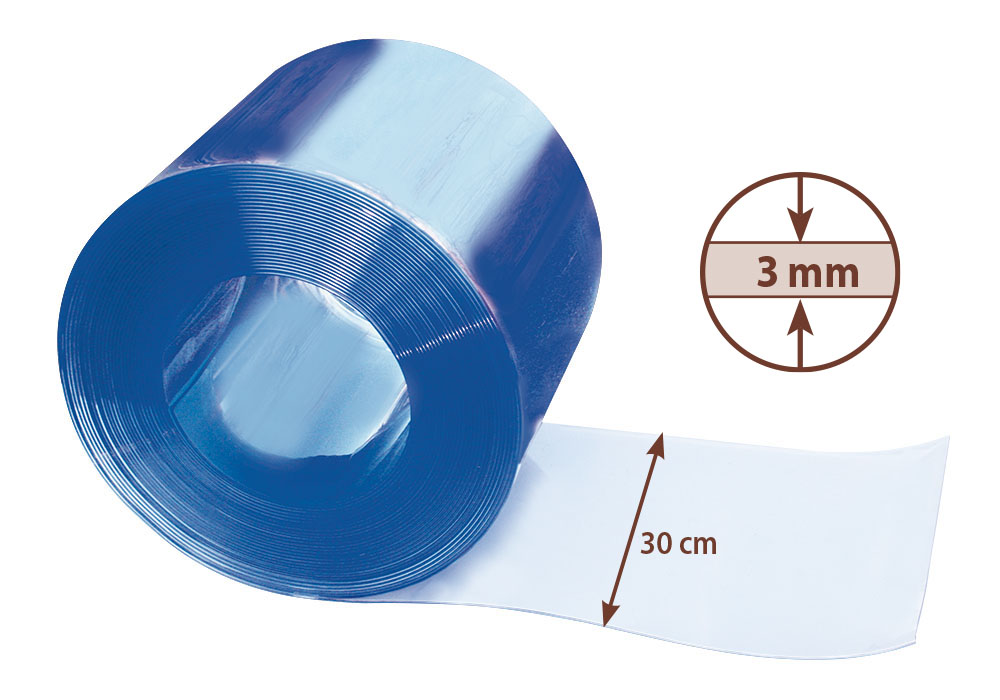 Flexible Windschutzstreifen 30 cm breit, 25 m