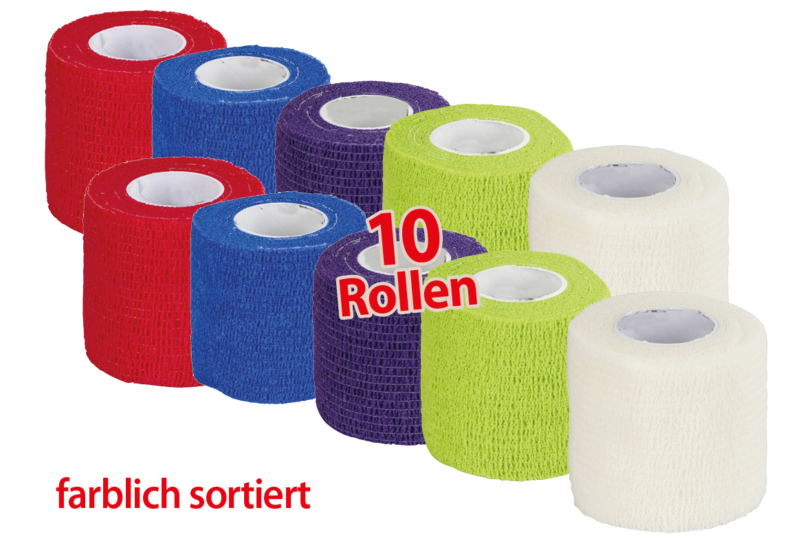 10x HAAS Lastic 5 cm - Selbsthaftende Bandage