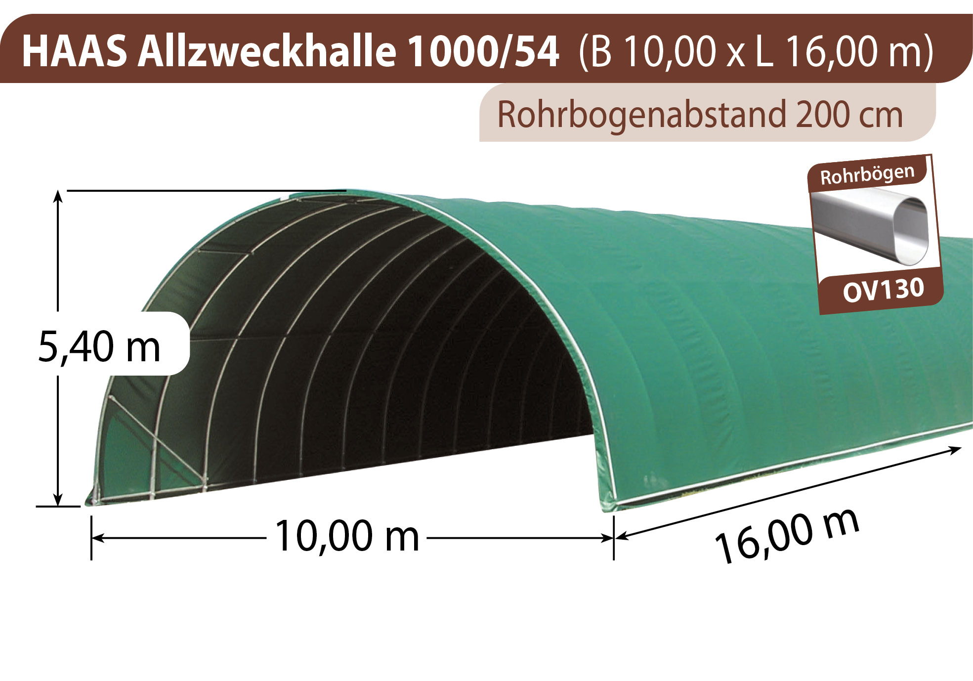 HAAS Allzweckhalle 1000/54