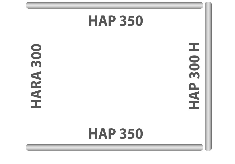 HAAS Panel-Zelt Shorty 3 open