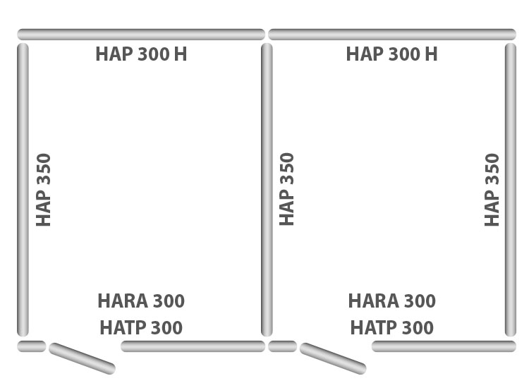 HAAS Panel-Zelt Boxen-Zelt